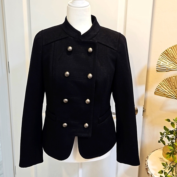Ann Taylor LOFT Military Wool Jacket  SZ 6P - Picture 1 of 9